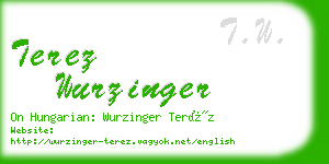 terez wurzinger business card